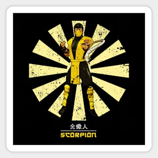 Scorpion Retro Japanese Mortal Kombat Magnet